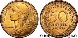 50 centimes Marianne, col à 4 plis 1962 Paris F.197/3