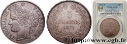 5 francs Cérès, sans légende 1871 Bordeaux F.332/8
