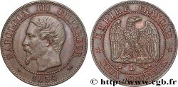 Deux centimes Napoléon III, tête nue 1854 Lyon F.107/13