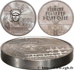 Piéfort Brillant Universel de 100 francs Liberté (Statue de la) 1986 Pessac GEM.235 P1 SPL