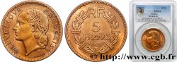 5 francs Lavrillier, bronze-aluminium 1946 Castelsarrasin F.337/8 MS64 PCGS