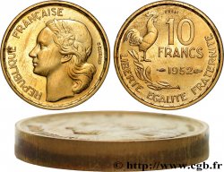 Essai-piéfort au double de 10 francs Guiraud 1952 Paris GEM.182 EP MS