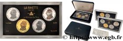 Coffret Belle Épreuve Or-Argent-Platine-Palladium de 100 francs - La Fayette 1987 F5.1603 1