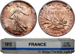 50 centimes Semeuse 1912 Paris F.190/19