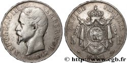 5 francs Napoléon III, tête nue 1856 Strasbourg F.330/8