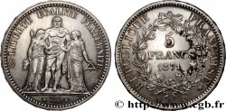5 francs Hercule, dite “Camélinat” 1871 Paris F.334/3