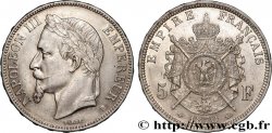 5 francs Napoléon III, tête laurée 1870 Strasbourg F.331/17 AU
