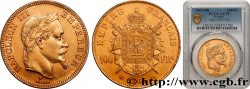 100 francs or Napoléon III, tête laurée 1863 Strasbourg F.551/3