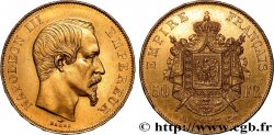 50 francs or Napoléon III, tête nue 1855 Paris F.547/1