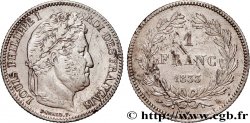1 franc Louis-Philippe, couronne de chêne 1833 Bayonne F.210/21 VF