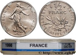 1/2 franc Semeuse, BU (Brillant Universel) 1998 Pessac F.198/41