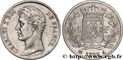 1 franc Charles X, matrice du revers à cinq feuilles 1828 Paris F.207/37