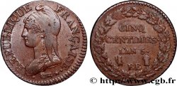 Cinq centimes Dupré, grand module 1797 Strasbourg F.115/20 TTB