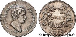 Quart (de franc) Bonaparte Premier Consul 1804 Paris F.157/1