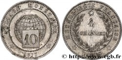 Essai d’alliage de 10 centimes 1877 Paris GEM.256 2 TTB+