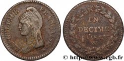 Un décime Dupré, grand module 1799 Lille F.129/47