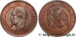 Dix centimes Napoléon III, tête nue 1852 Paris F.133/1
