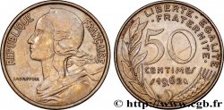 50 centimes Marianne, col à 4 plis 1962 Paris F.197/3