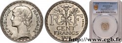 Concours de 100 francs or, essai de Guilbert en Maillechort / Bronze-Nickel, sans différents 1929 Paris GEM.286 5