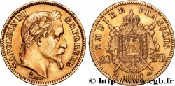 20 francs or Napoléon III, tête laurée 1861 Paris F.532/1