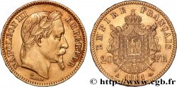 20 francs or Napoléon III, tête laurée 1861 Paris F.532/1