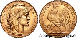 20 francs or Coq, Liberté Égalité Fraternité 1912 Paris F.535/6 SUP+