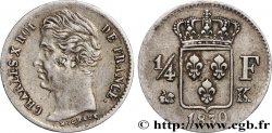 1/4 franc Charles X 1830 Bordeaux F.164/40