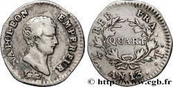 Quart (de franc) Napoléon Empereur, Calendrier révolutionnaire 1805 Nantes F.158/16