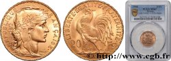 20 francs or Coq, Liberté Égalité Fraternité 1908 Paris F.535/2