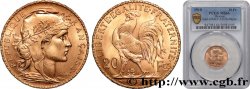 20 francs or Coq, Liberté Égalité Fraternité 1910 Paris F.535/4 MS66 PCGS