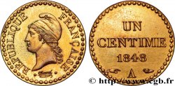Un centime Dupré en Laiton 1848 Paris F.101/1 var.
