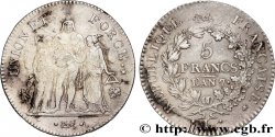 5 francs Union et Force, Union serré, seulement gland extérieur 1799 Bayonne F.288/112