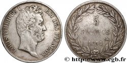 5 francs type Tiolier avec le I, tranche en creux 1831 Rouen F.315/15
