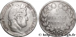 5 francs Ier type Domard, tranche en relief 1831 Marseille F.320/10