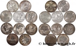 Lot de 10 pièces de 100 francs commémoratives n.d. - F.-/ TTB