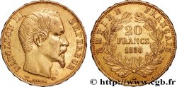 20 francs or Napoléon III, tête nue 1858 Paris F.531/13