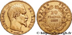 20 francs or Napoléon III, tête nue 1858 Strasbourg F.531/14