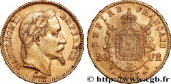 20 francs or Napoléon III, tête laurée 1865 Paris F.532/11