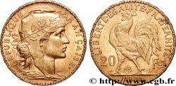 20 francs or Coq, Dieu protège la France 1901 Paris F.534/6