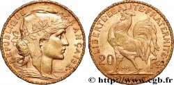 20 francs or Coq, Dieu protège la France 1904 Paris F.534/9