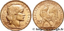 20 francs or Coq, Dieu protège la France 1904 Paris F.534/9