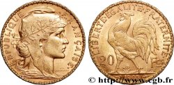 20 francs or Coq, Dieu protège la France 1905 Paris F.534/10