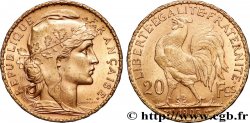 20 francs or Coq, Dieu protège la France 1905 Paris F.534/10
