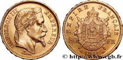 20 francs or Napoléon III, tête laurée 1861 Paris F.532/1