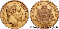 20 francs or Napoléon III, tête laurée 1867 Paris F.532/15