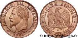 Cinq centimes Napoléon III, tête laurée 1864 Bordeaux F.117/15