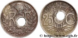 25 centimes Lindauer, trou décentré 1933  F.171/17 var. XF