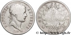 2 francs Napoléon Ier tête laurée, Empire français 1809 Marseille F.255/6
