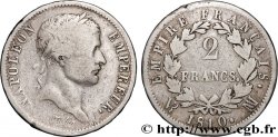 2 francs Napoléon Ier tête laurée, Empire français 1810 Marseille F.255/20