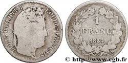1 franc Louis-Philippe, couronne de chêne 1834 Marseille F.210/36